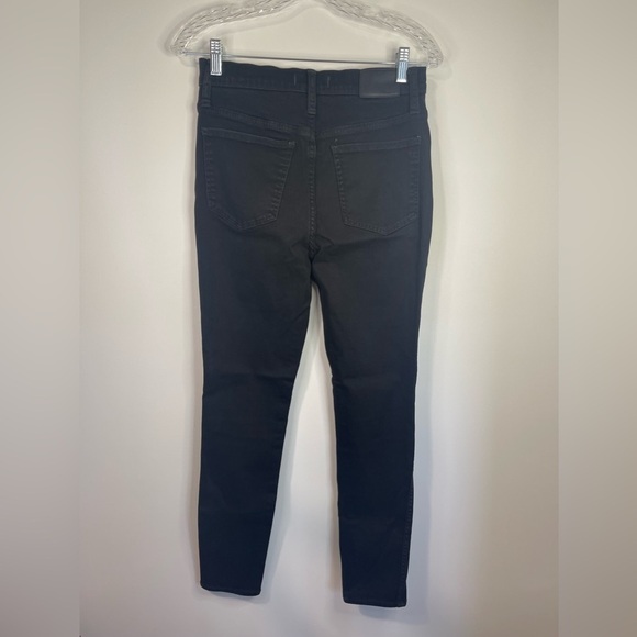 Madewell 10” high rise skinny‎ black jean. - Picture 8 of 10